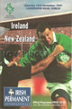 Ireland v New Zealand 1997 rugby  Programme